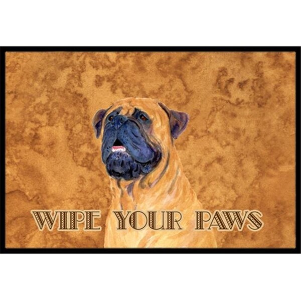 Carolines Treasures Carolines Treasures SS4881MAT 18 X 27 In. Mastiff Wipe Your Paws Indoor Or Outdoor Mat SS4881MAT - main